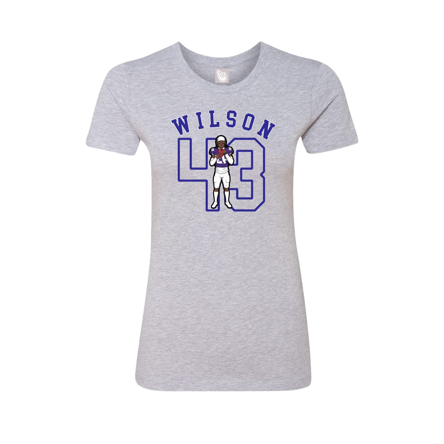 Fitted Women's Tee — Shirsey Arch in Grey