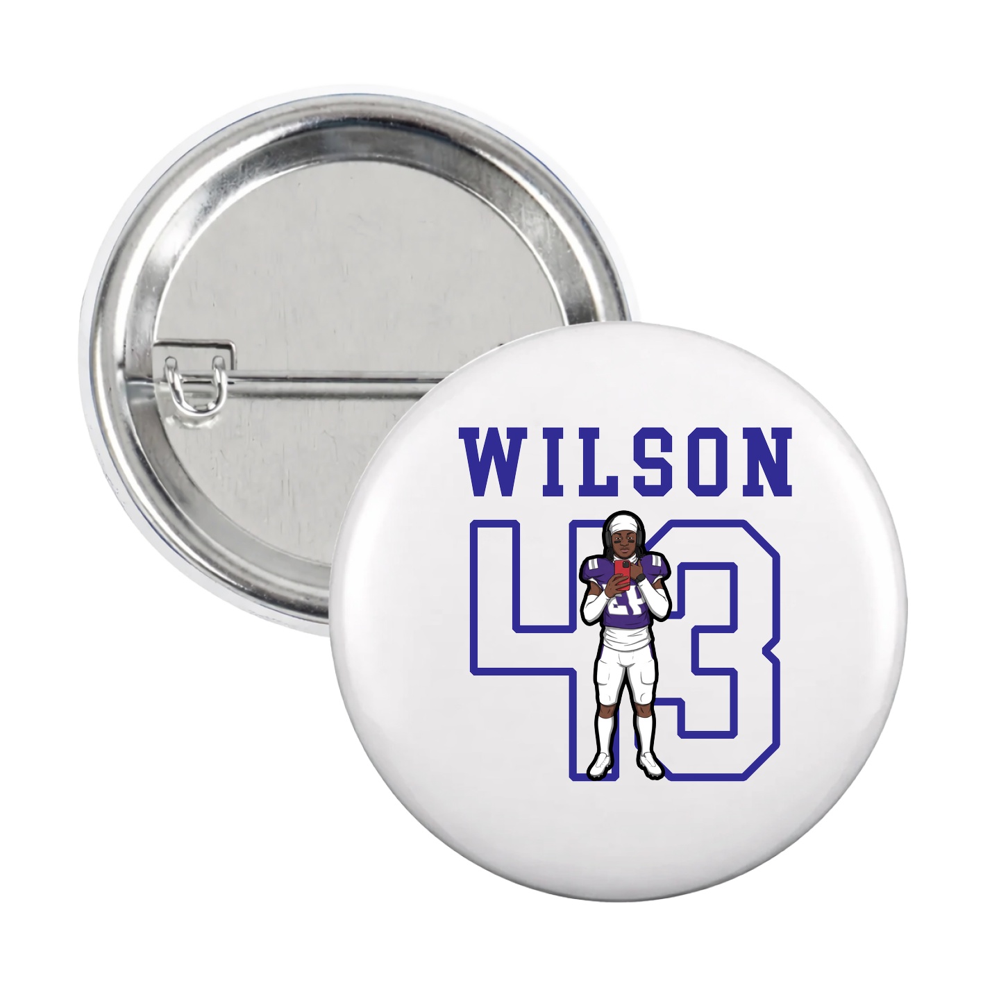 Game Day Button — Shirsey in White
