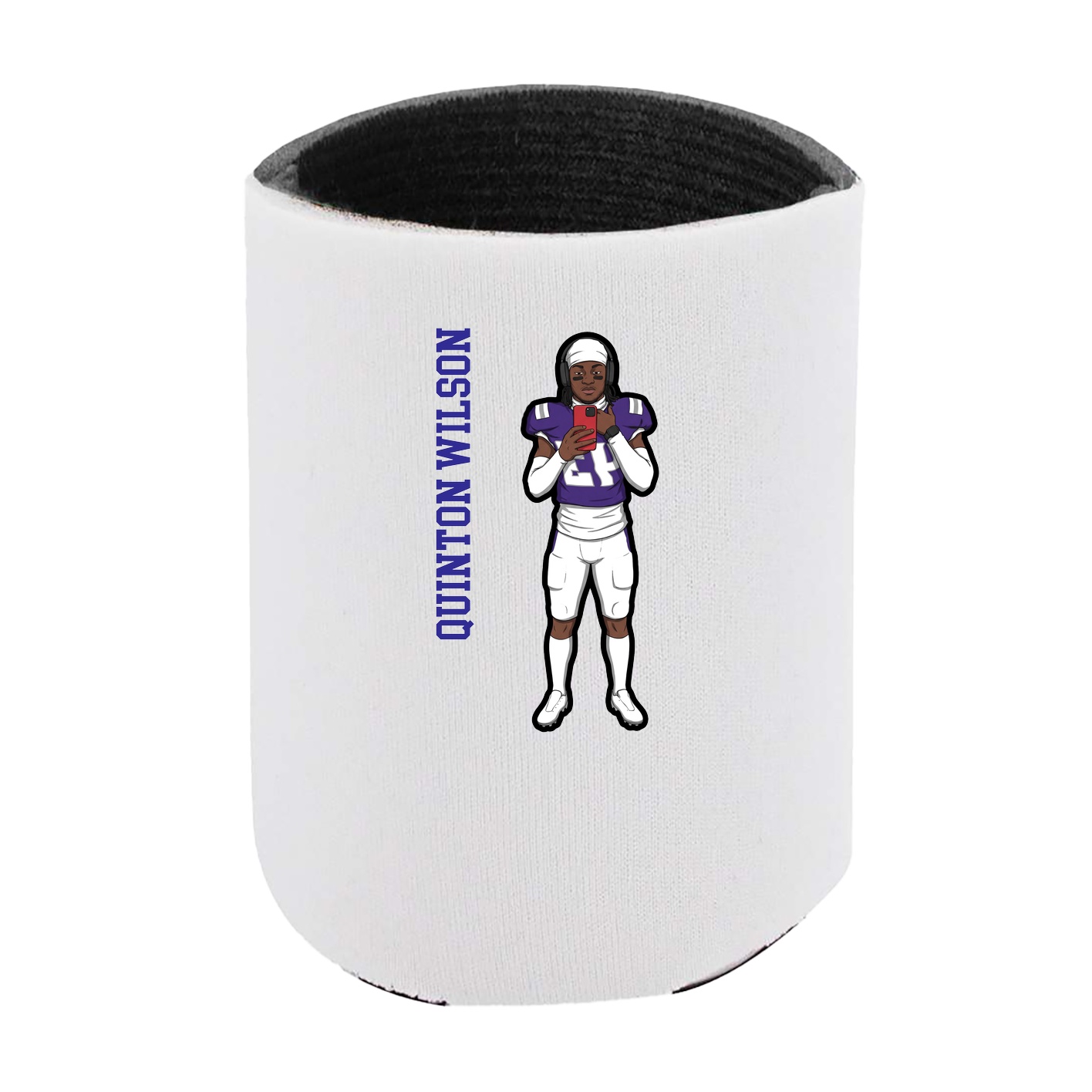 Can Holder — Name Vertical in White
