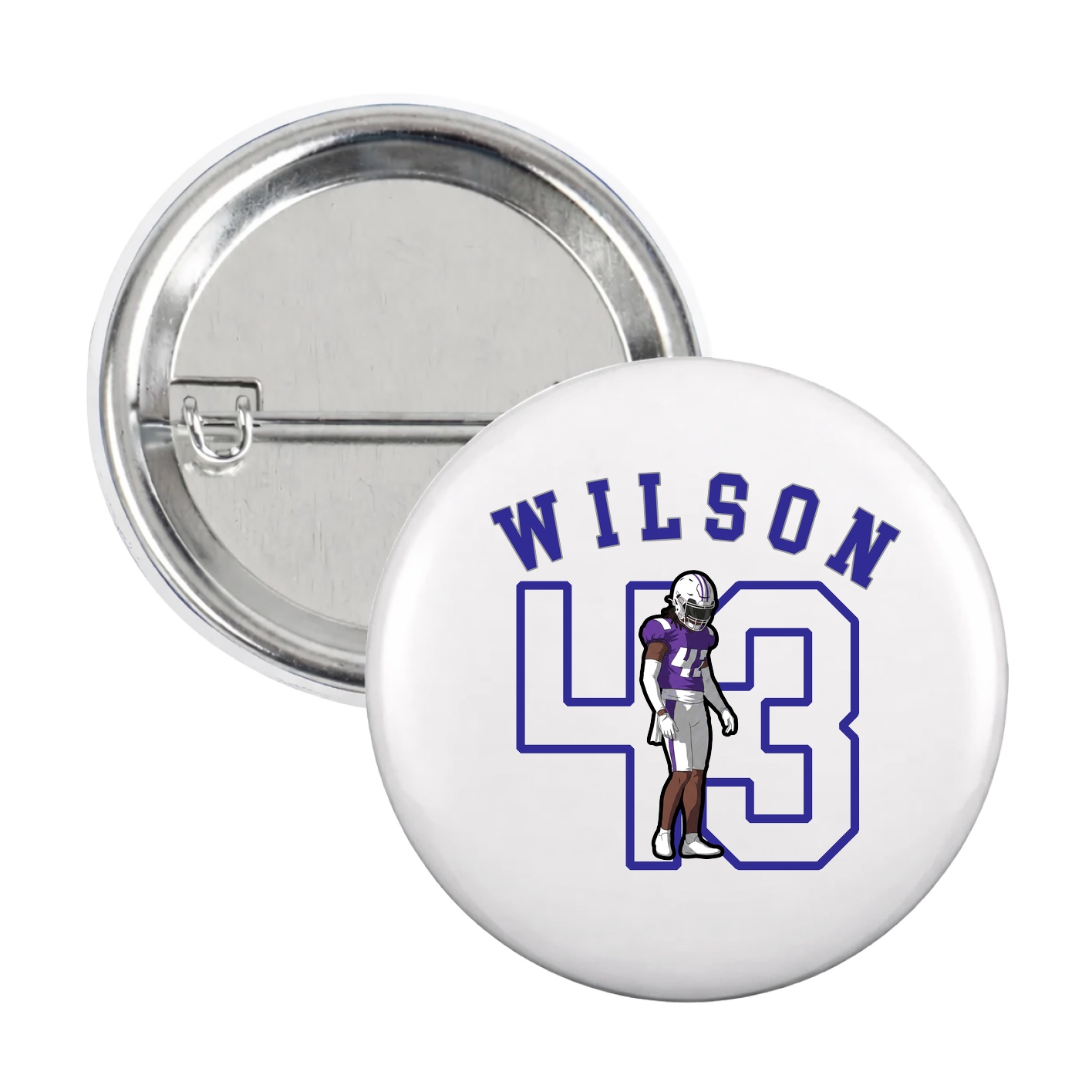 Game Day Button — Shirsey Arch in White