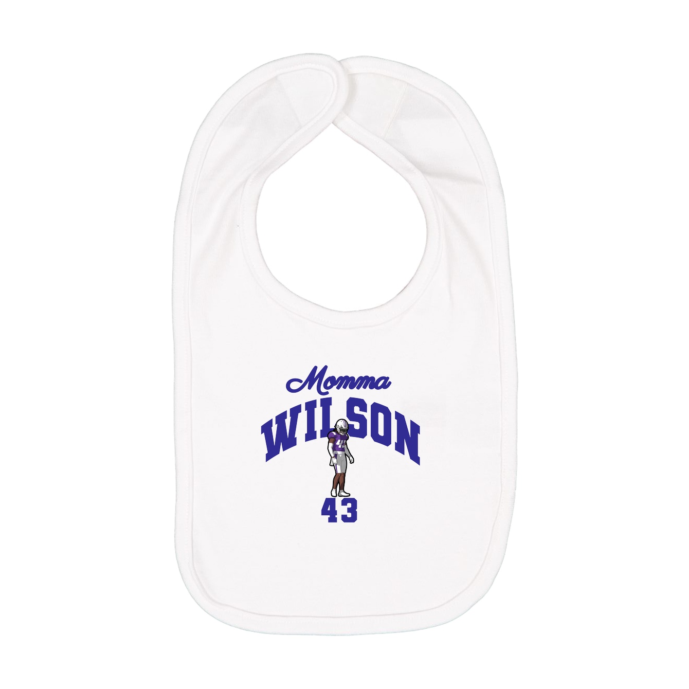 Infant Bib — Mothers Day Arch in White