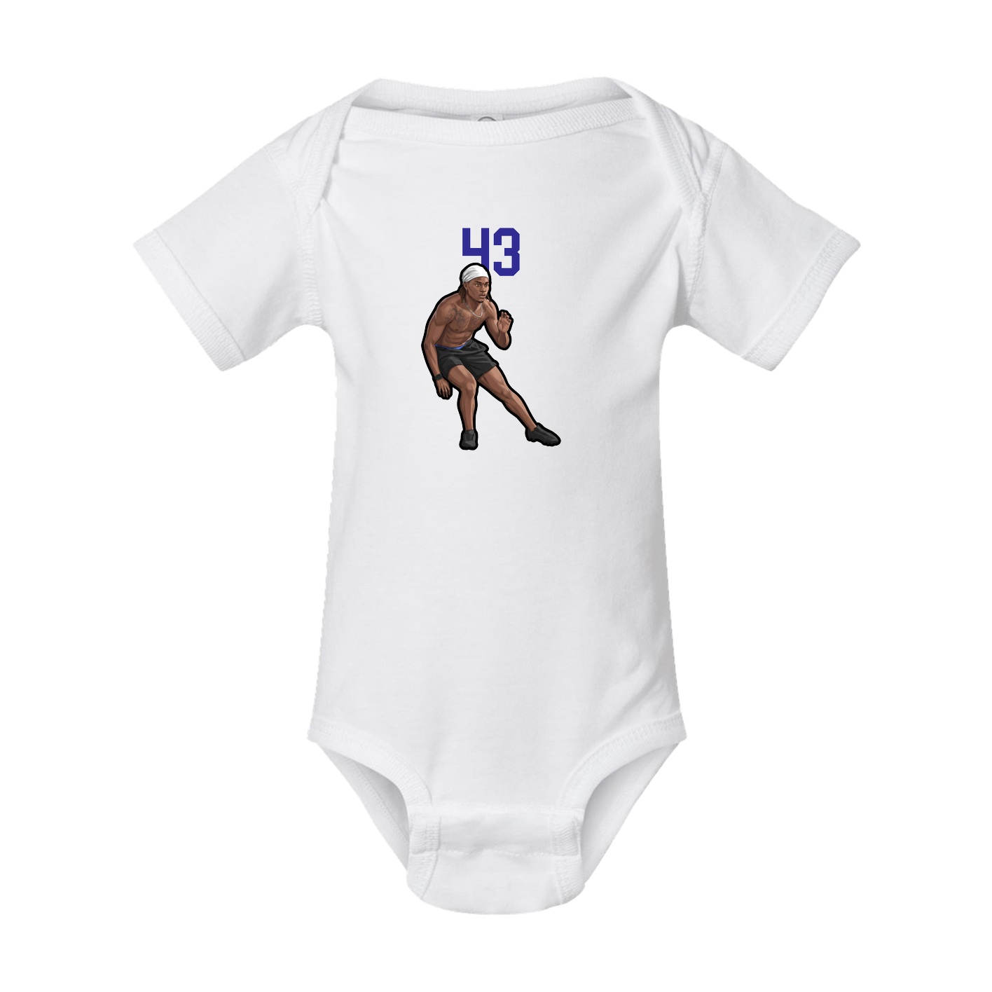 Baby Onesie — Number Top in White