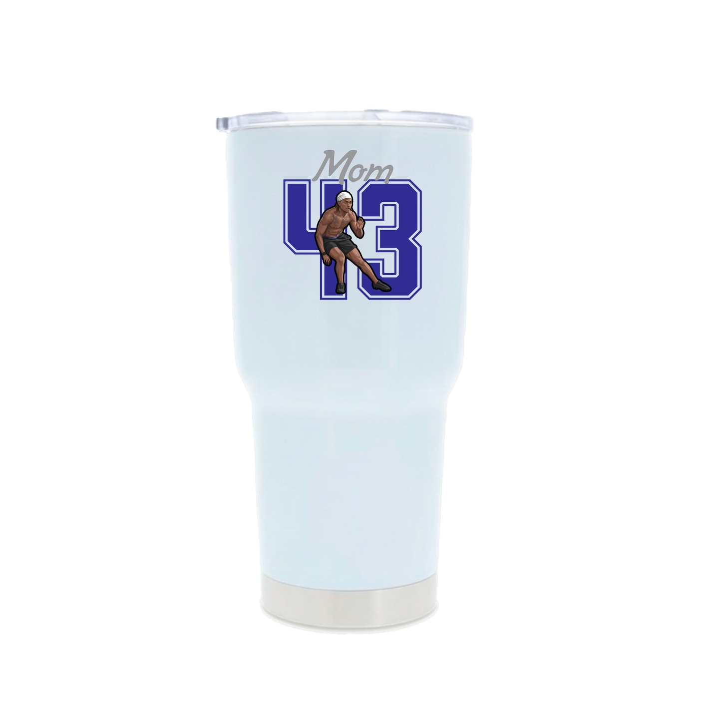 30oz Stainless Steel Tumbler — Mothers Day Shirsey in White