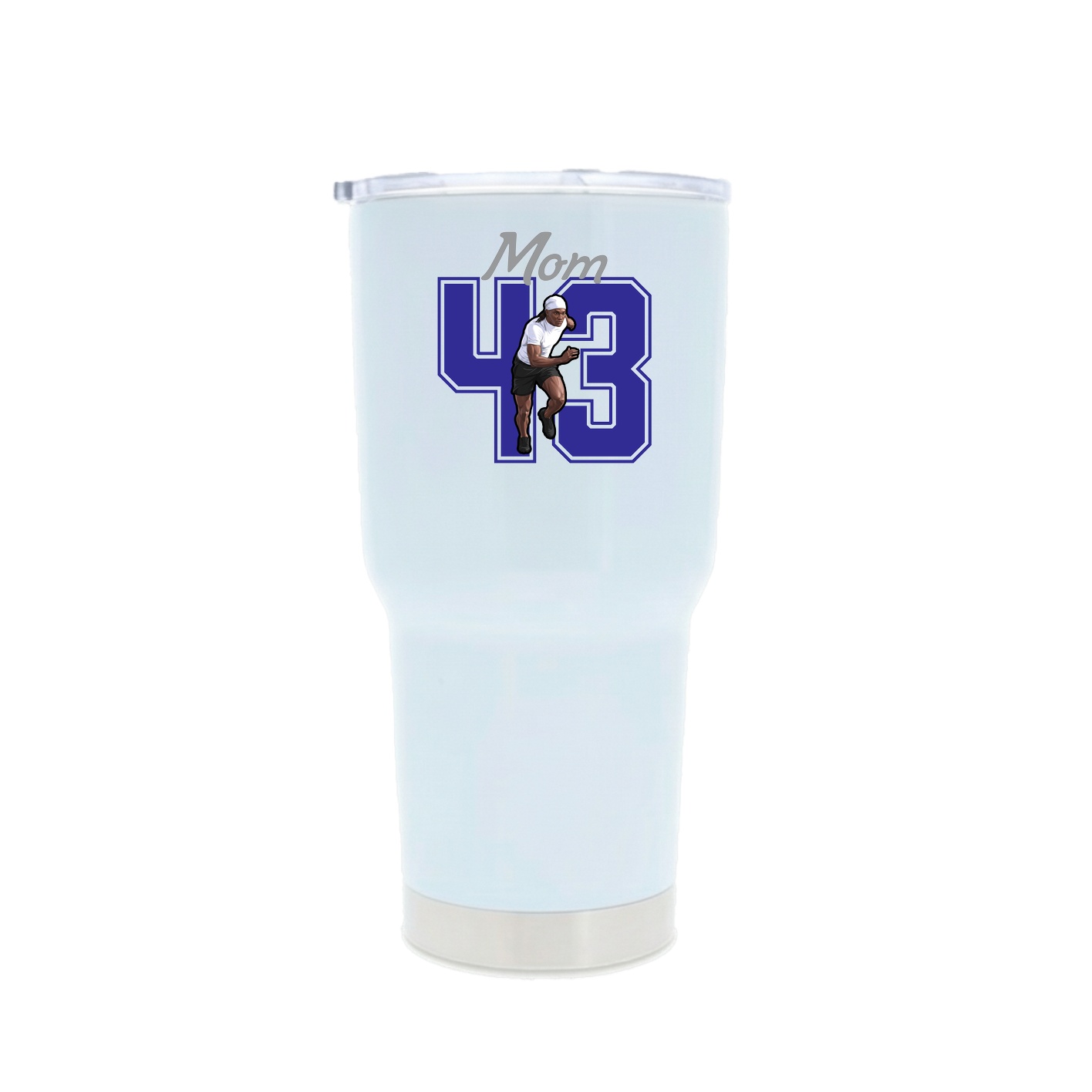 30oz Stainless Steel Tumbler — Mothers Day Shirsey in White