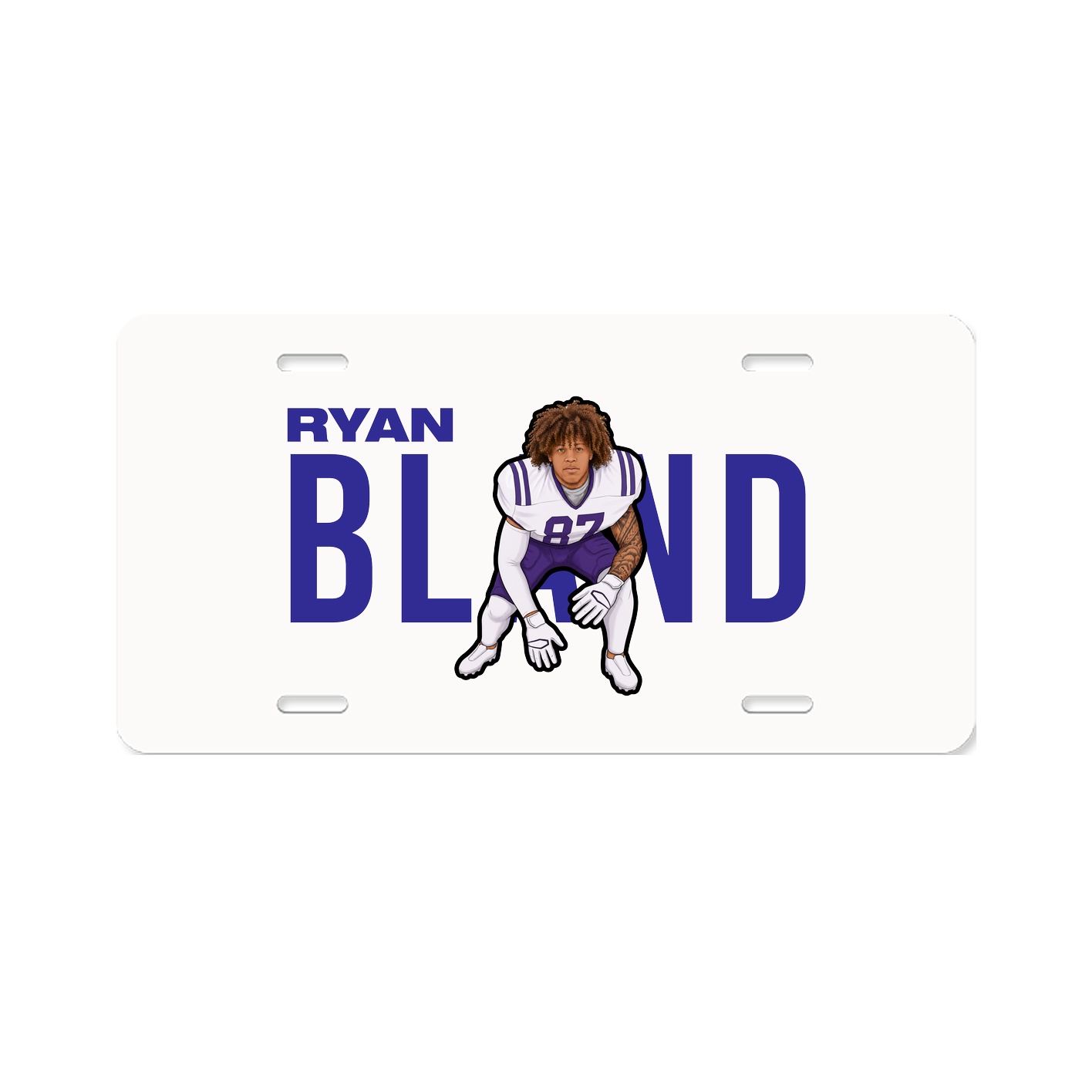 License Plate — Player Name in Classic