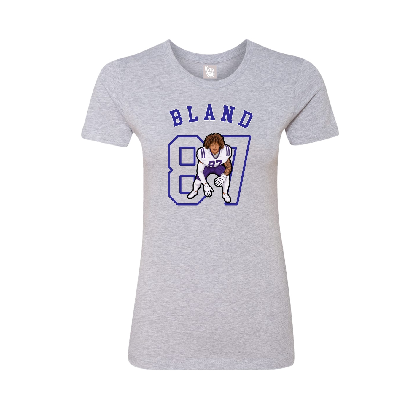 Fitted Women's Tee — Shirsey Arch in Grey