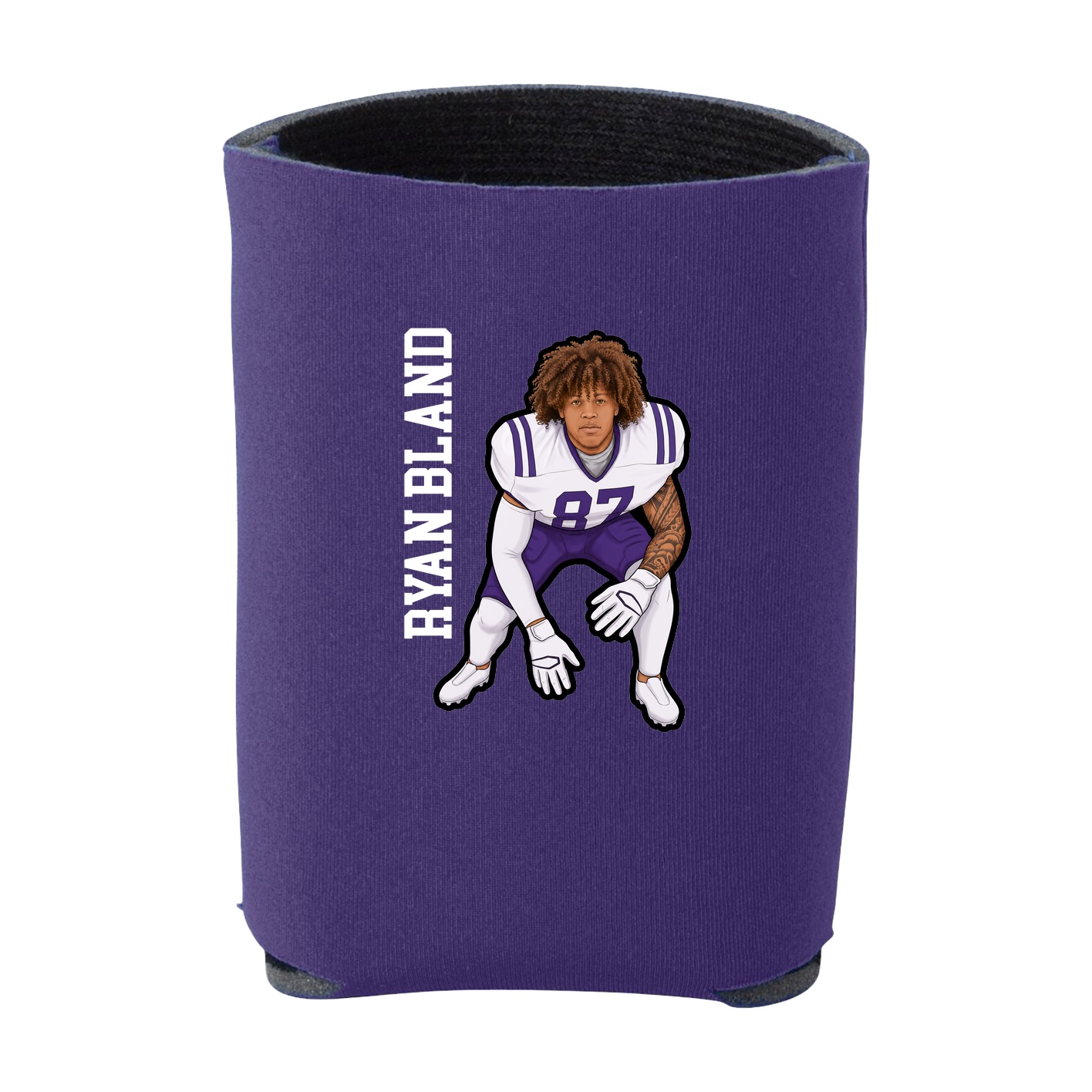 Can Holder — Name Vertical in Purple