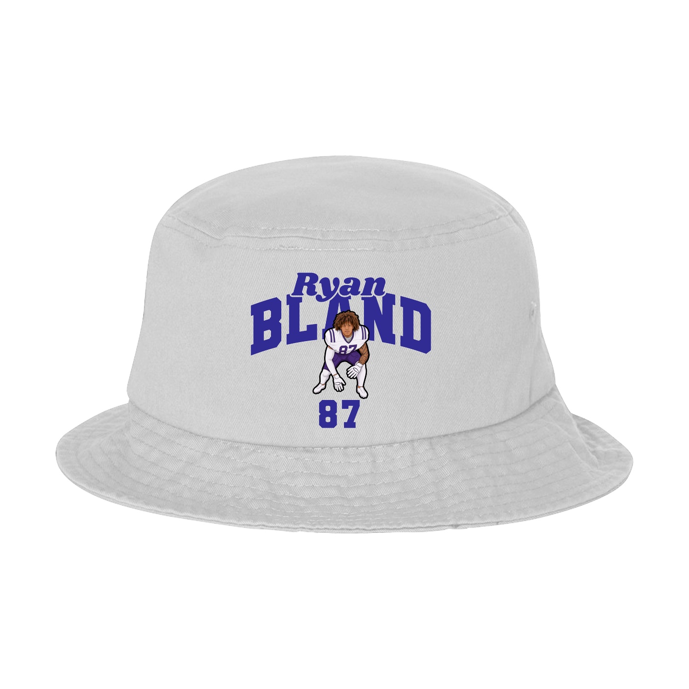 Bucket Cap — Signature Arch in White