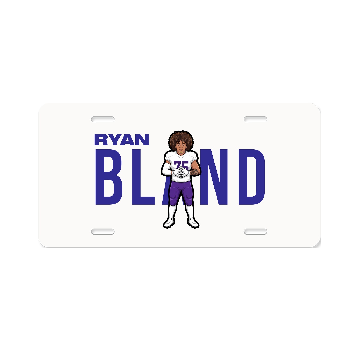 License Plate — Player Name in Classic