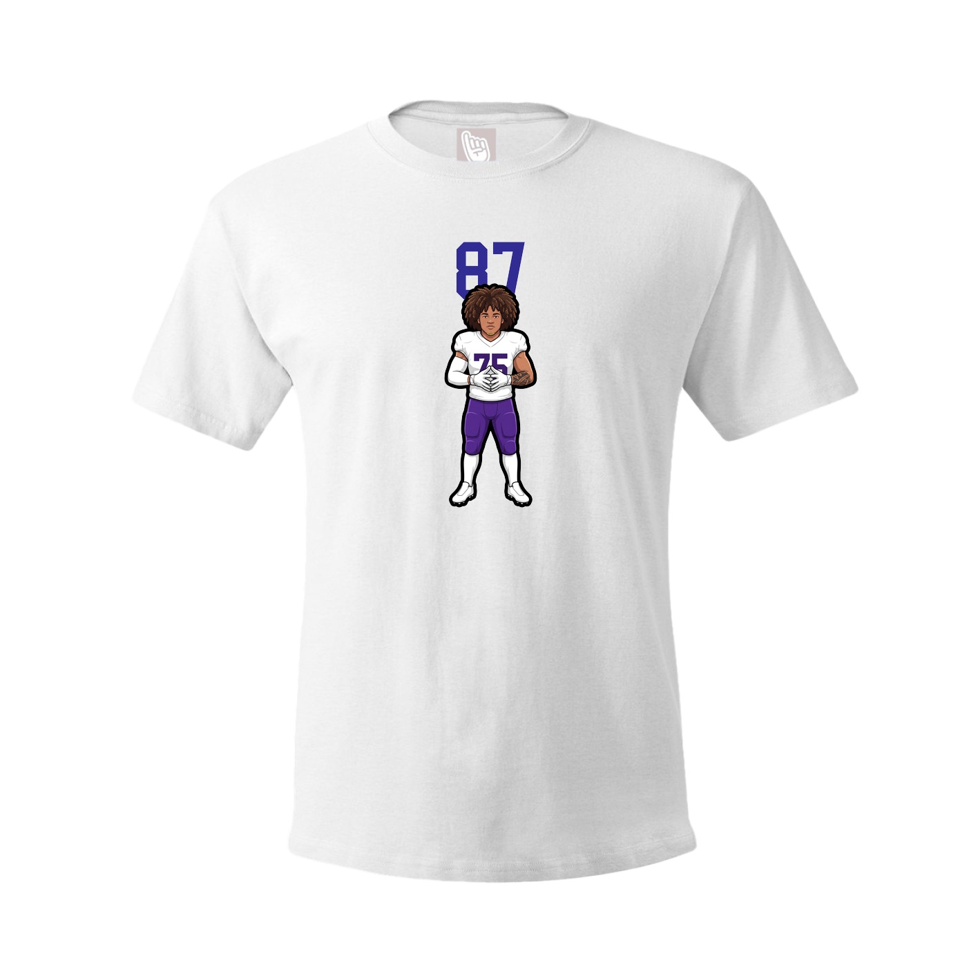Tee — Number Top in White