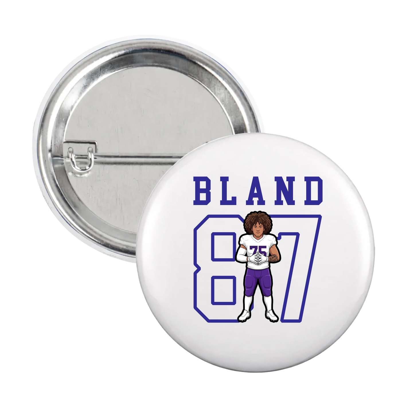 Game Day Button — Shirsey in White