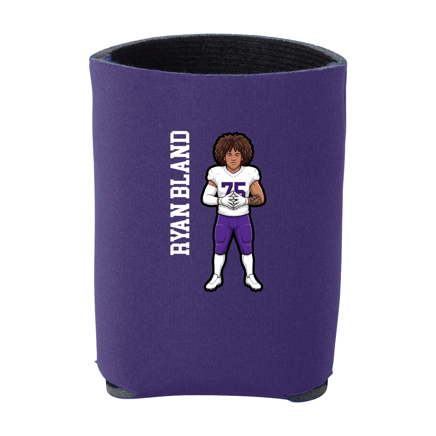 Can Holder — Name Vertical in Purple