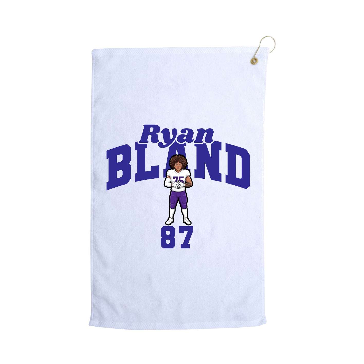 Golf Towel — Signature Arch in White