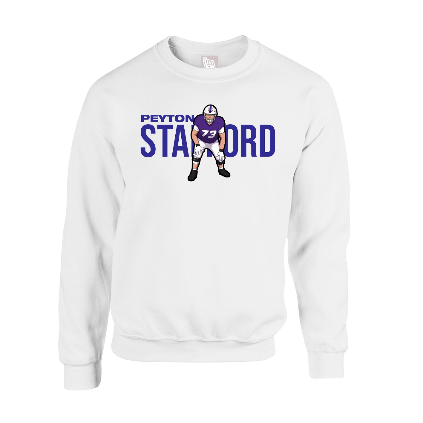 Fleece Crew — Player Name in White