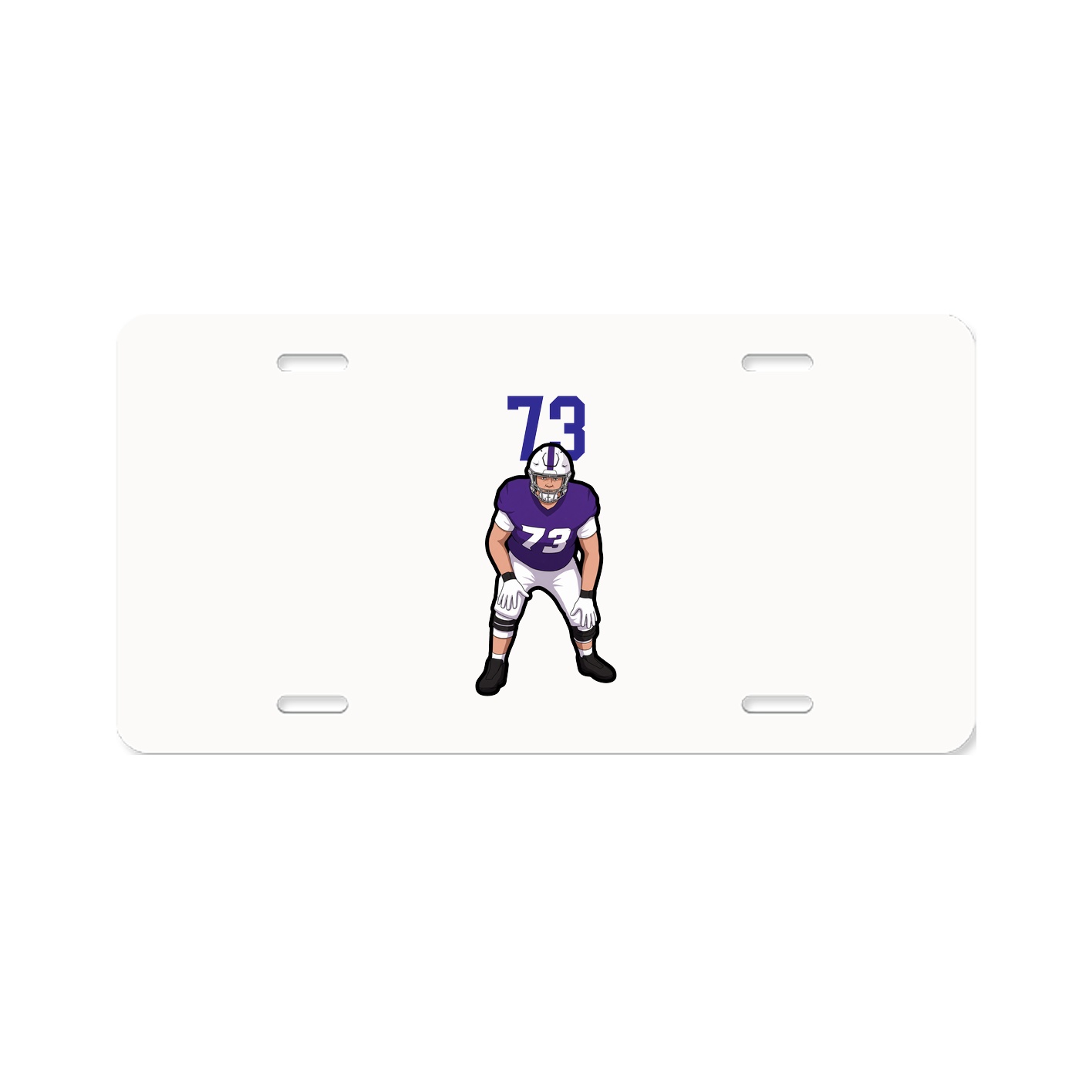 License Plate — Number Top in Classic