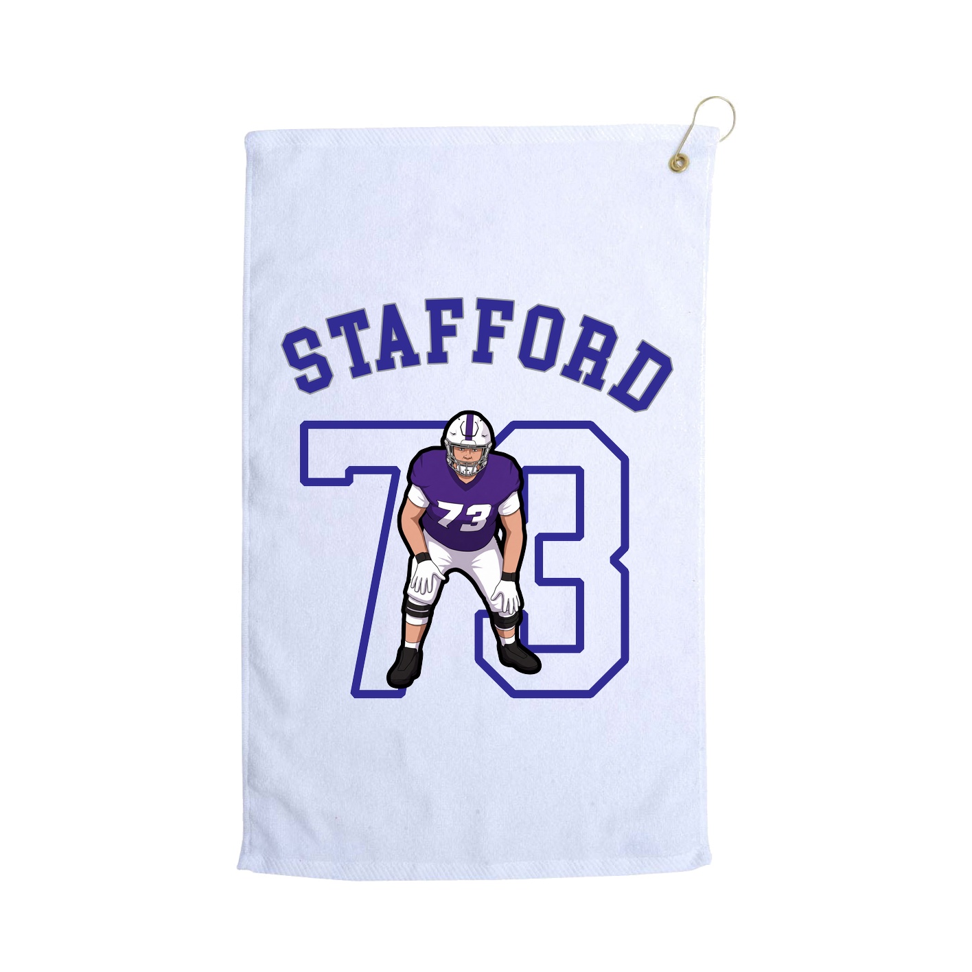 Golf Towel — Shirsey Arch in White