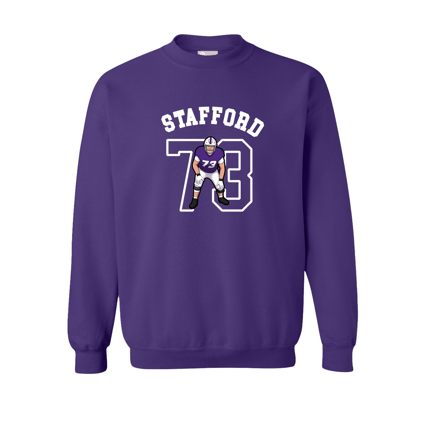 Fleece Crew — Shirsey Arch in Purple