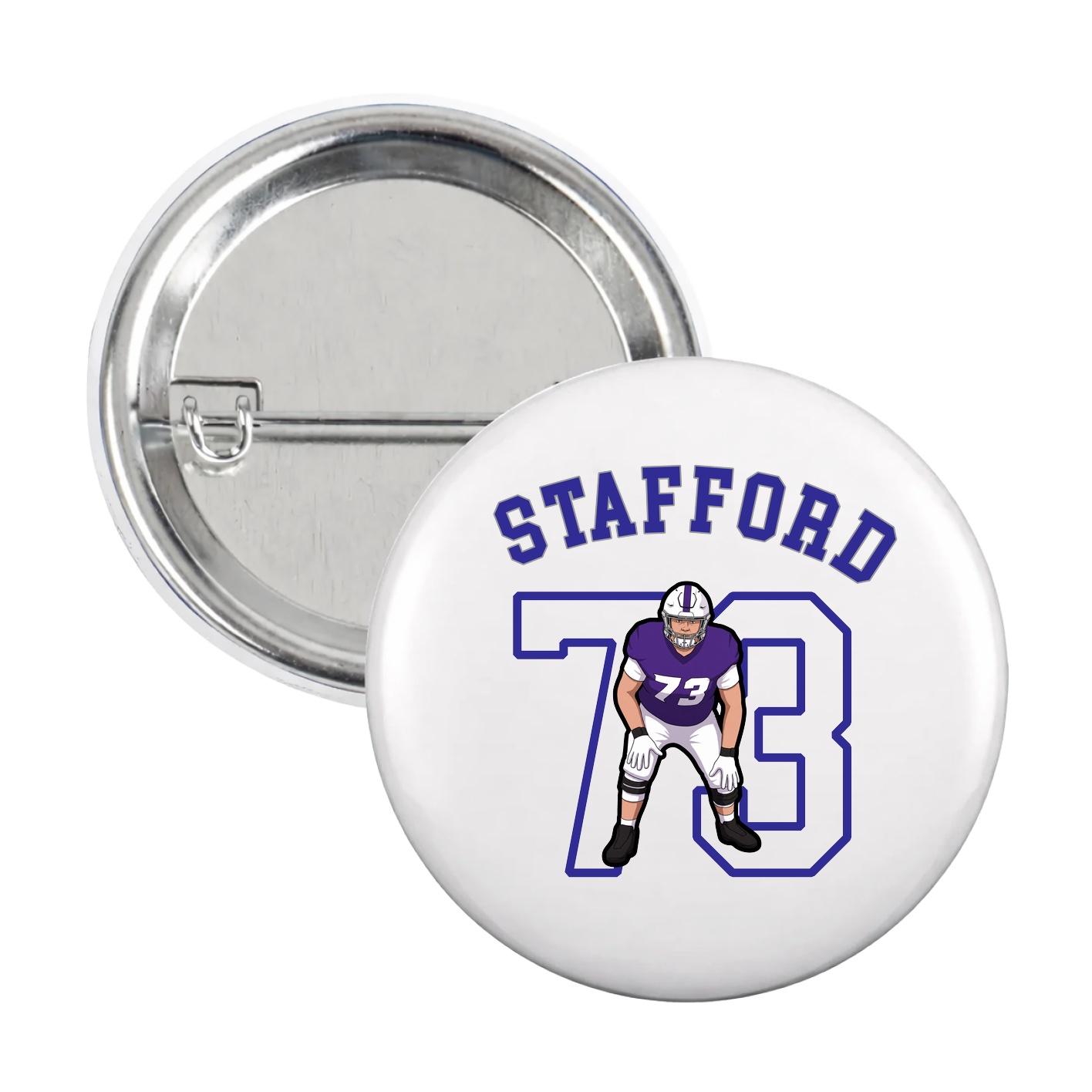 Game Day Button — Shirsey Arch in White