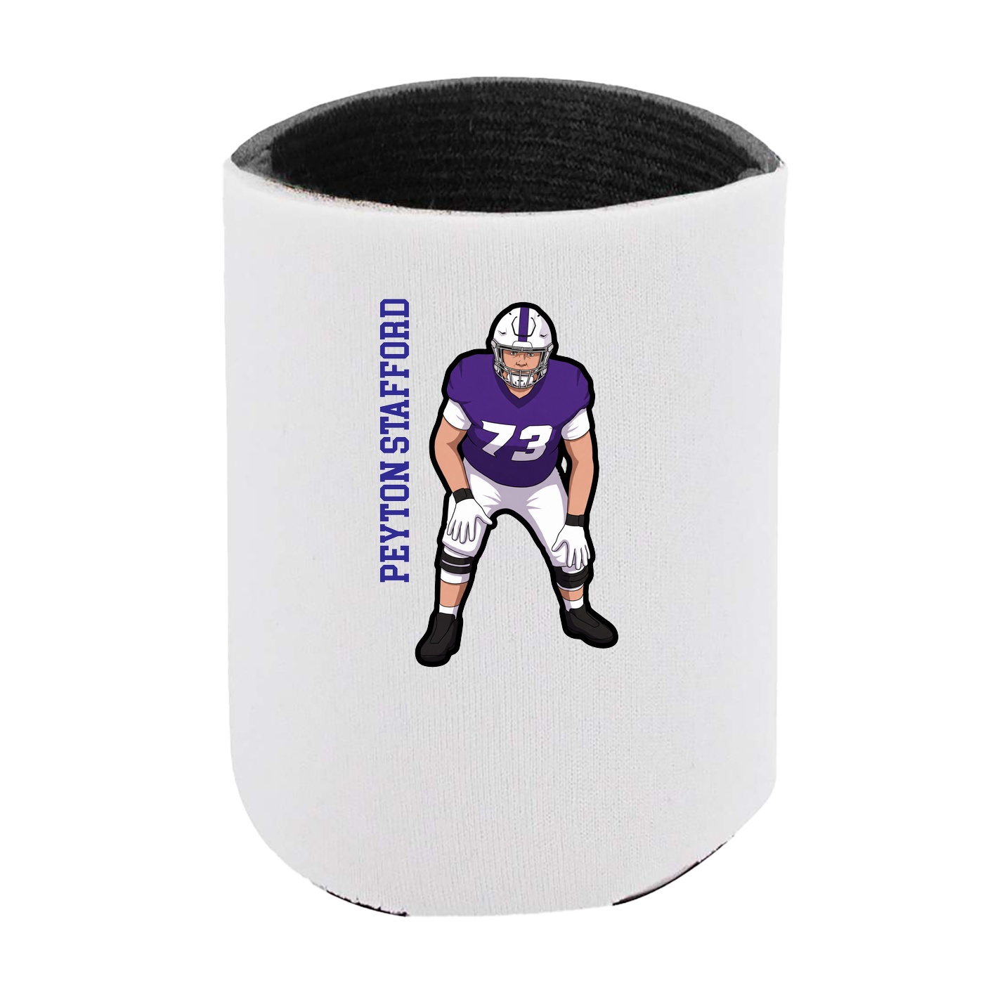 Can Holder — Name Vertical in White