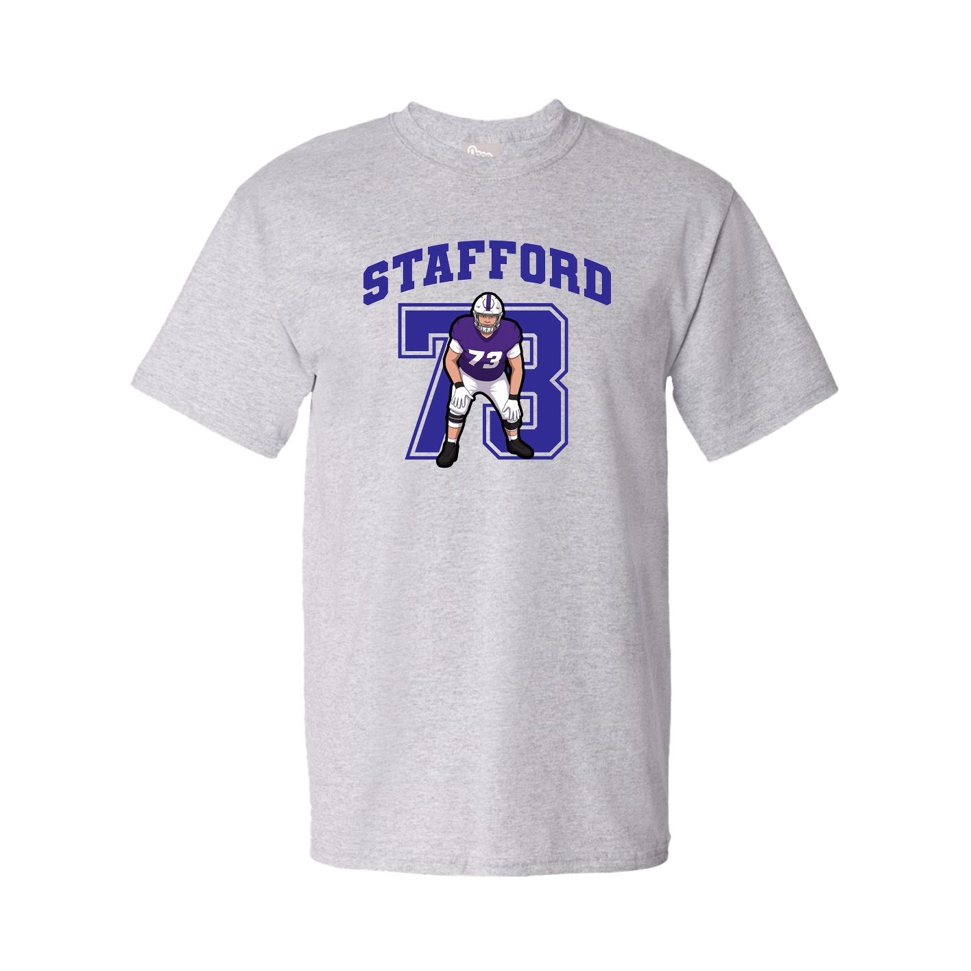 Youth Tee — Number in Grey