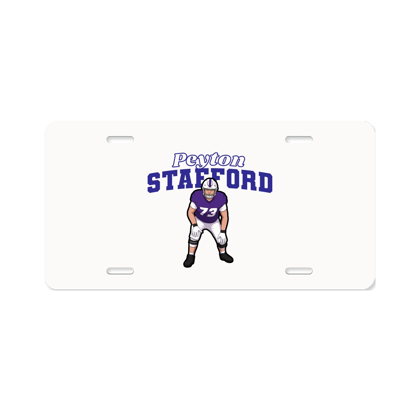 License Plate — Name Arch in Classic