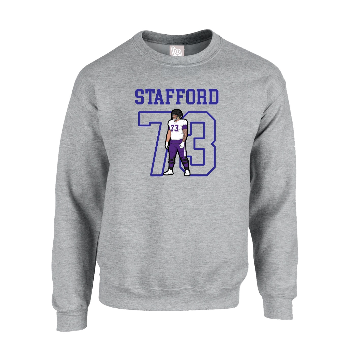 Fleece Crew — Shirsey in Grey