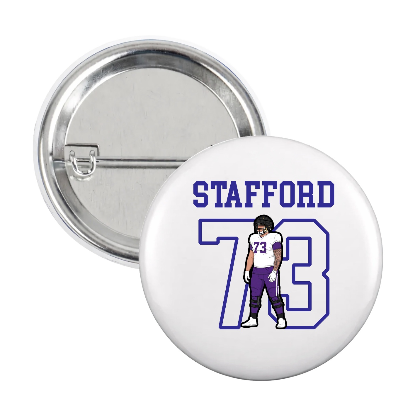 Game Day Button — Shirsey in White