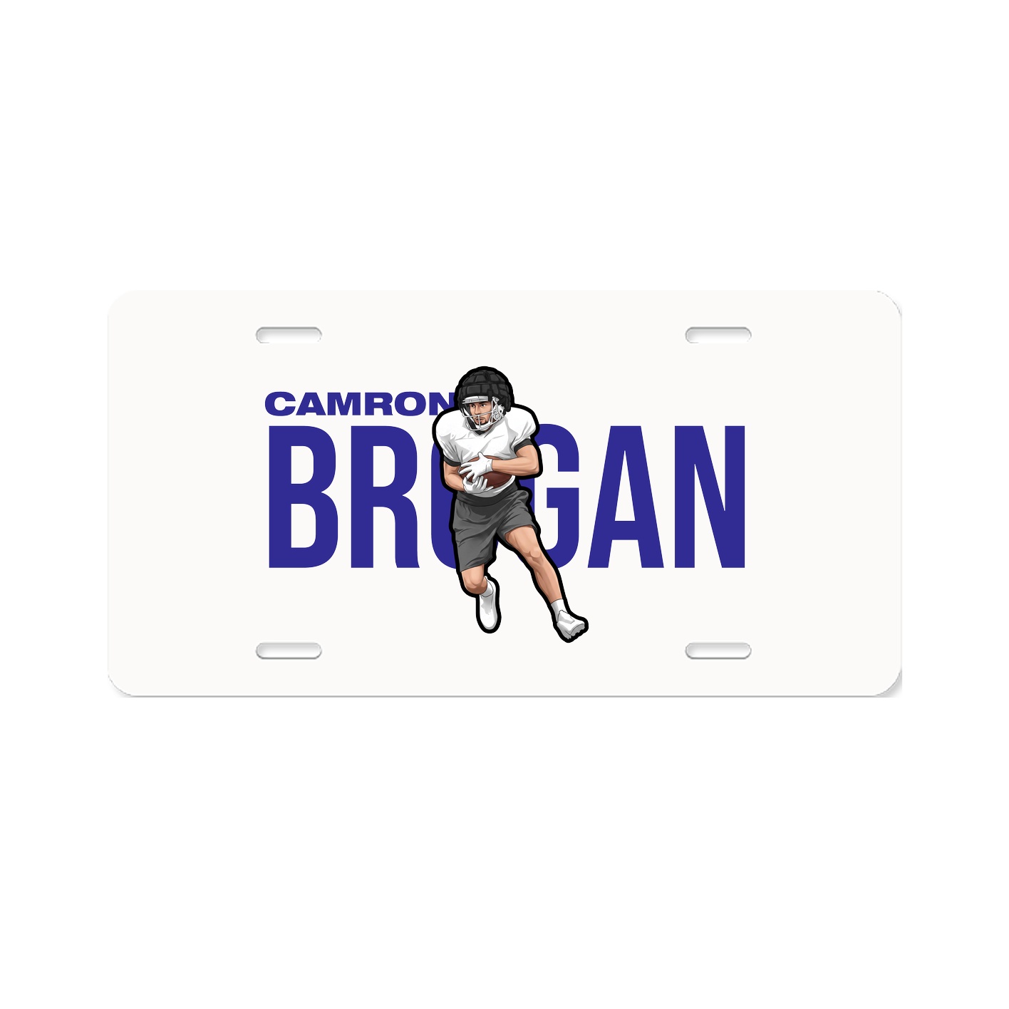 License Plate — Player Name in Classic