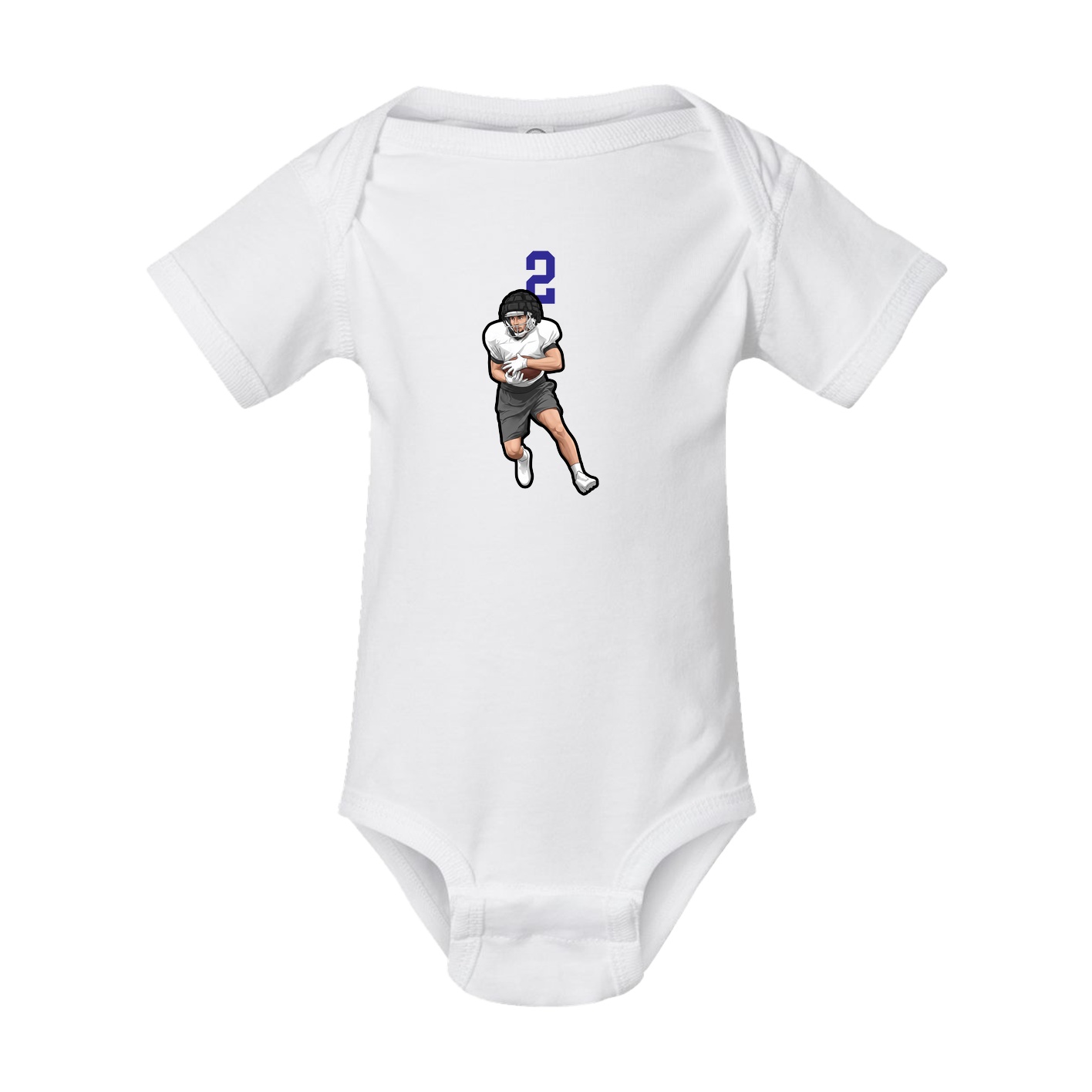 Baby Onesie — Number Top in White