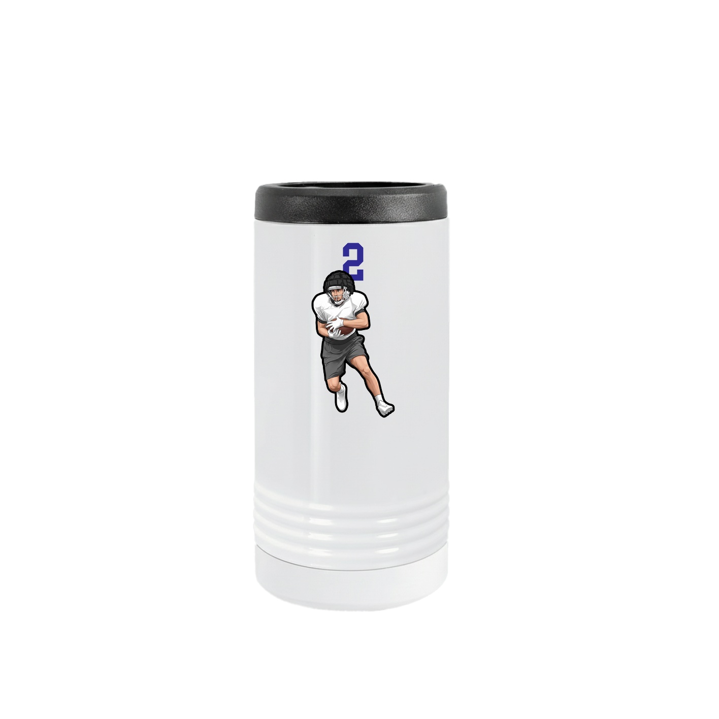 Slim Beverage Holder — Number Top in White