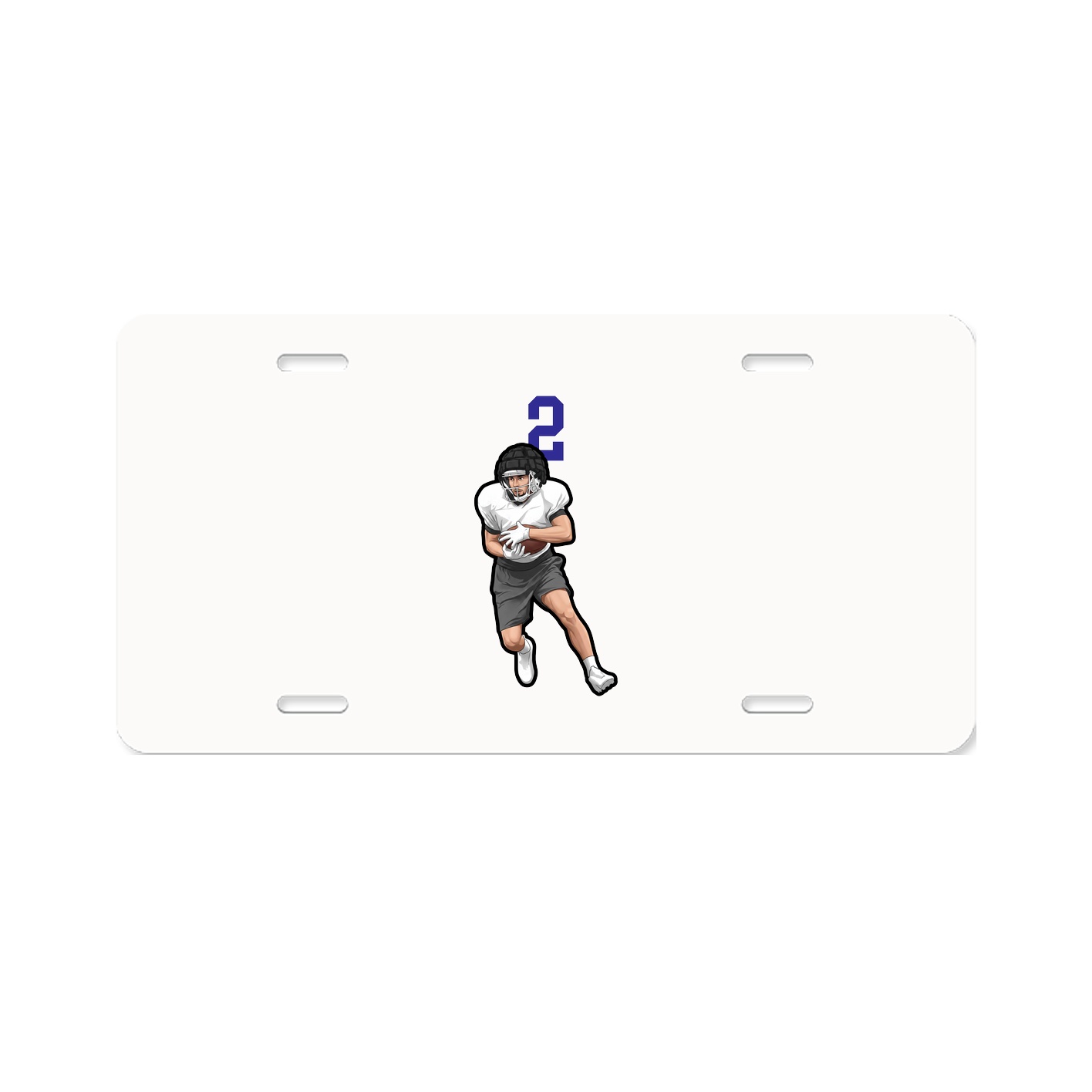 License Plate — Number Top in Classic