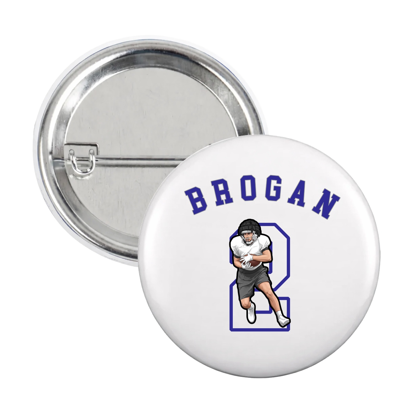 Game Day Button — Shirsey Arch in White
