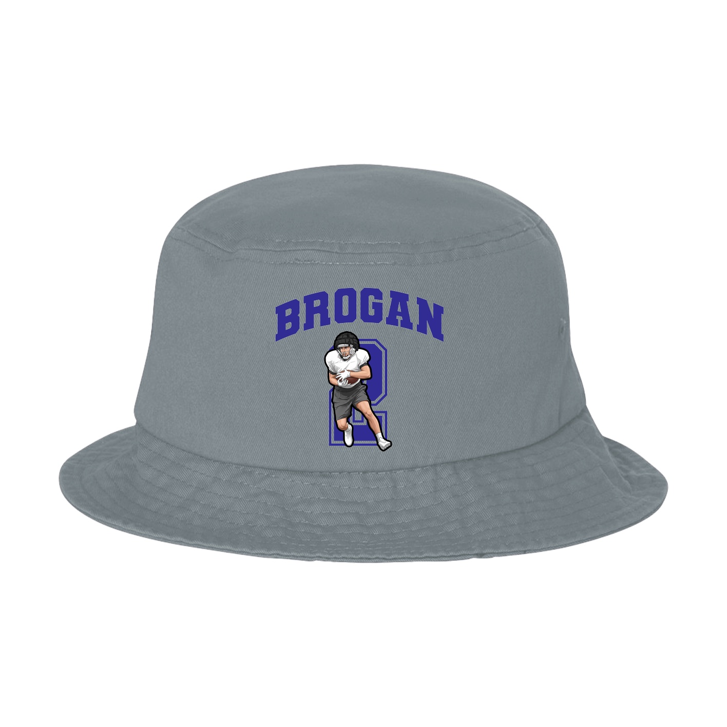 Bucket Cap — Number in Grey