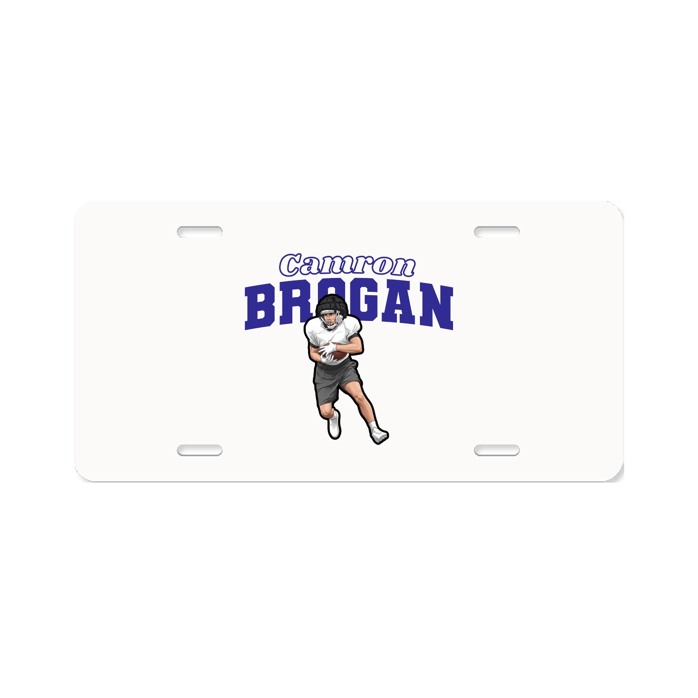 License Plate — Name Arch in Classic