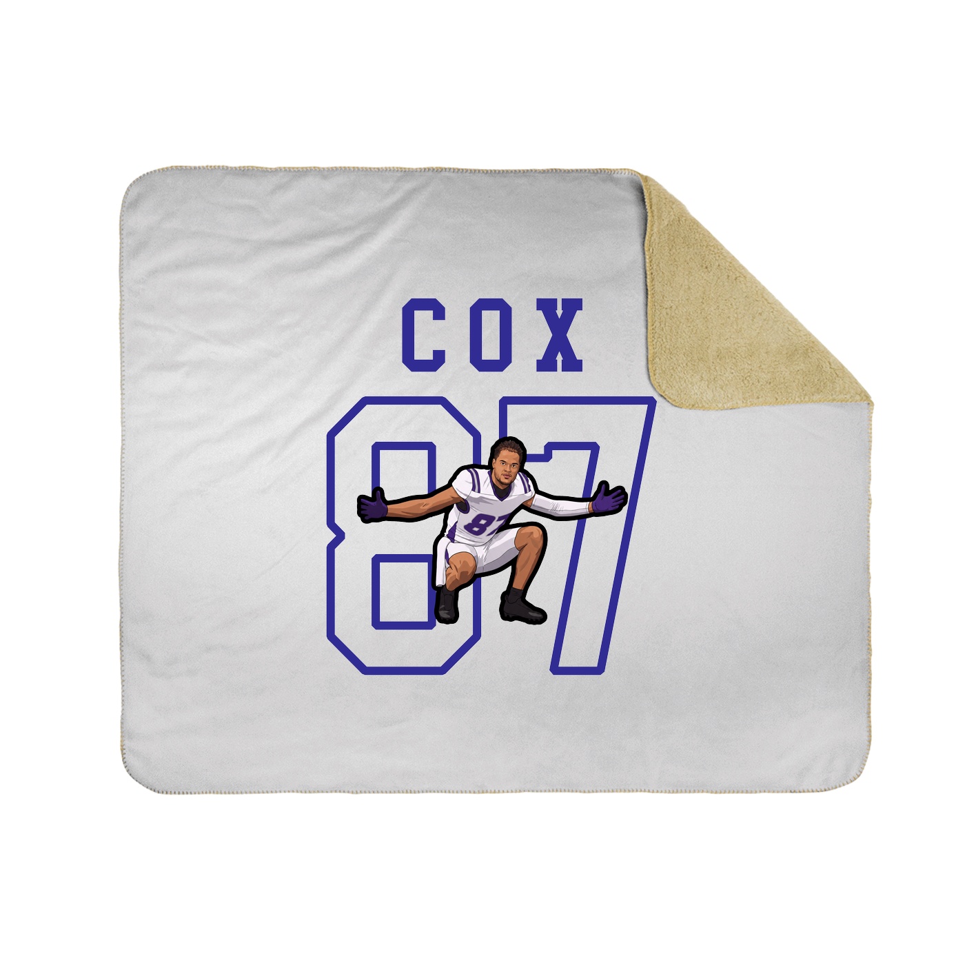 Throw Blanket — Shirsey in White