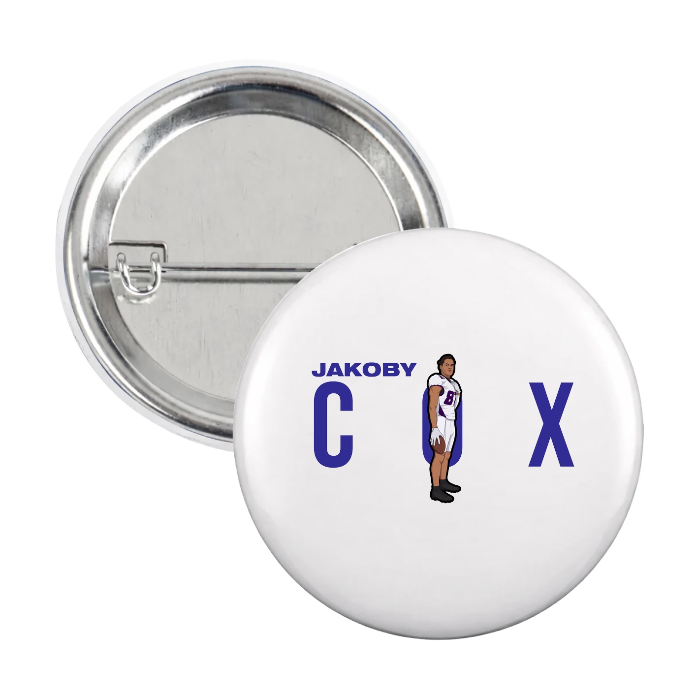 Game Day Button — Player Name in White