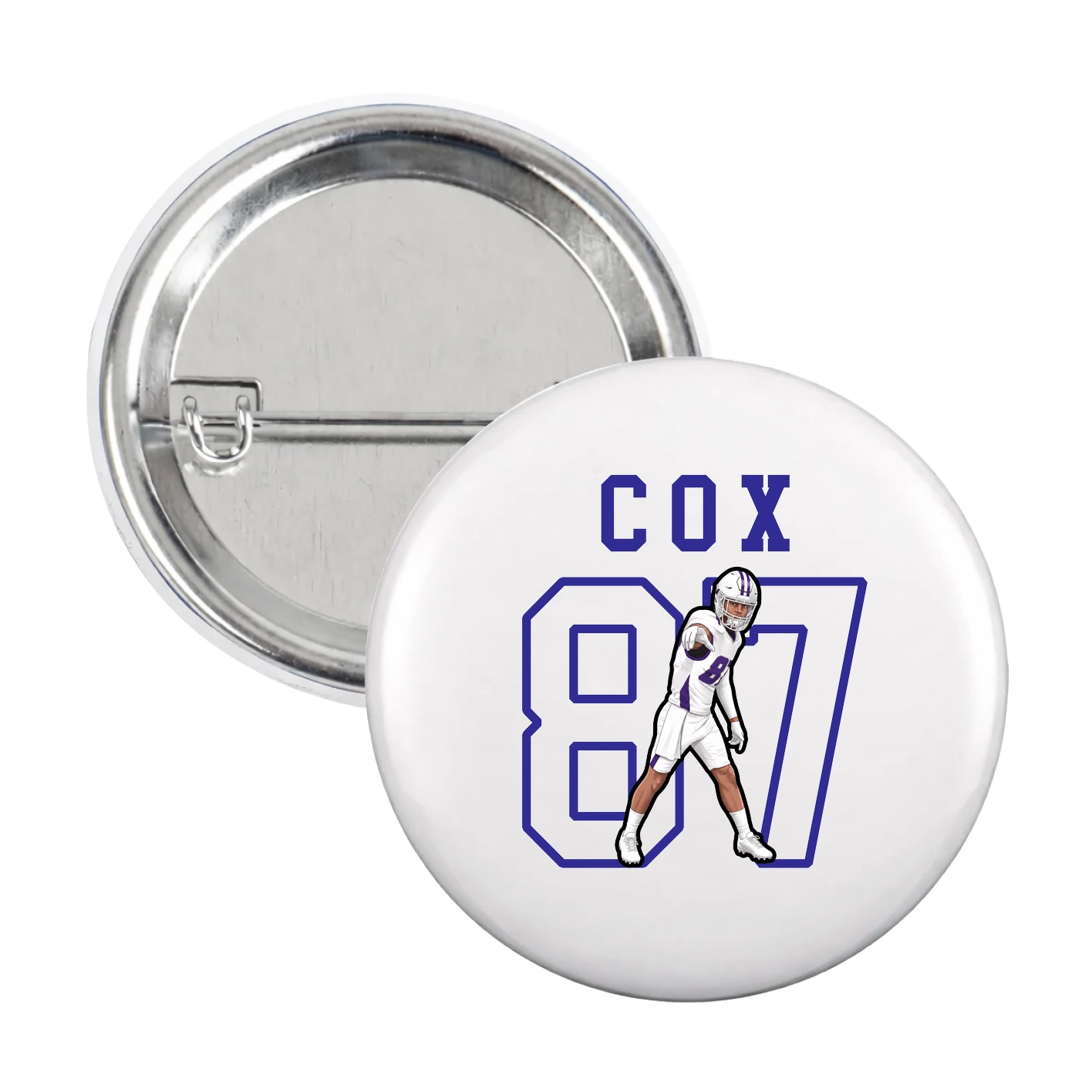 Game Day Button — Shirsey in White