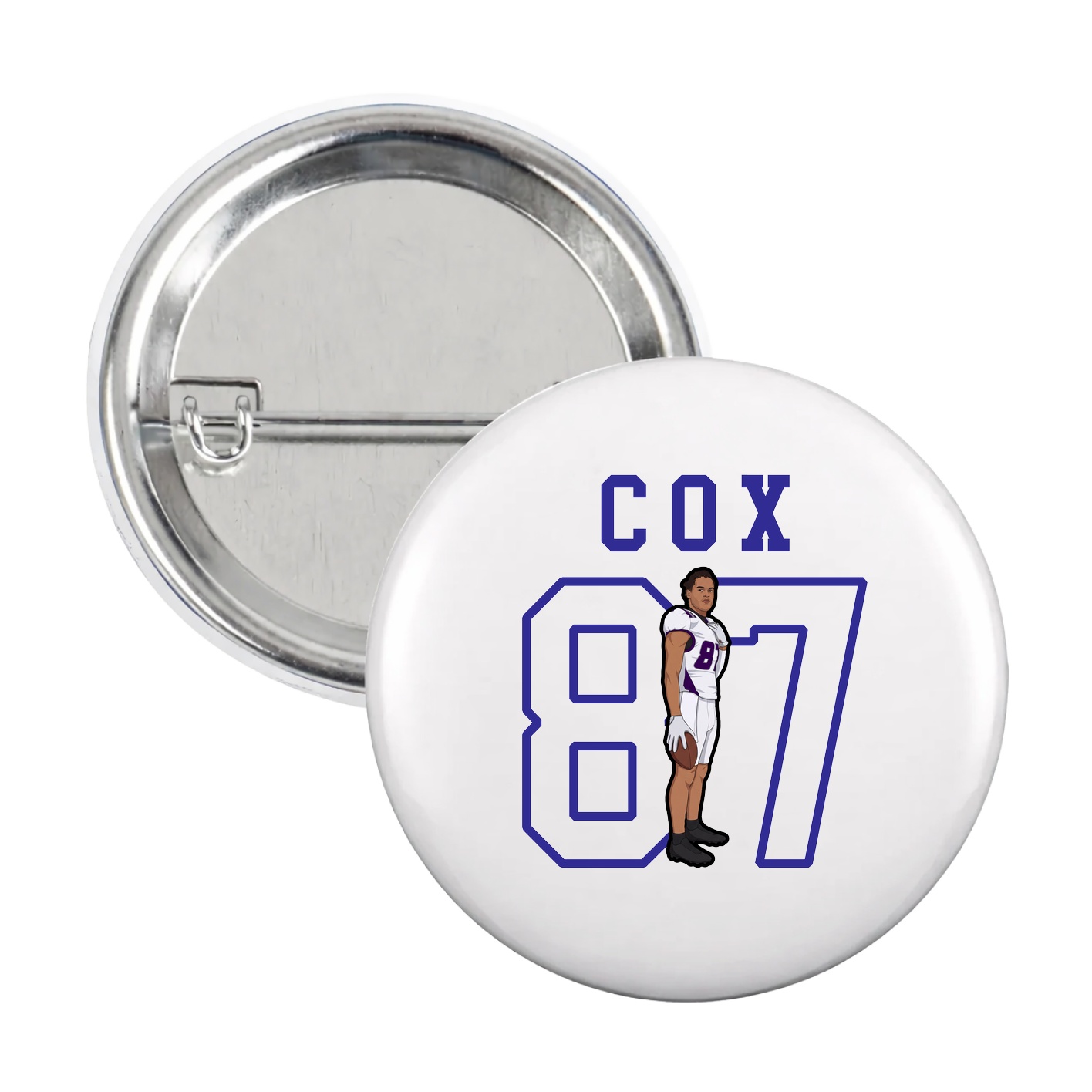 Game Day Button — Shirsey in White
