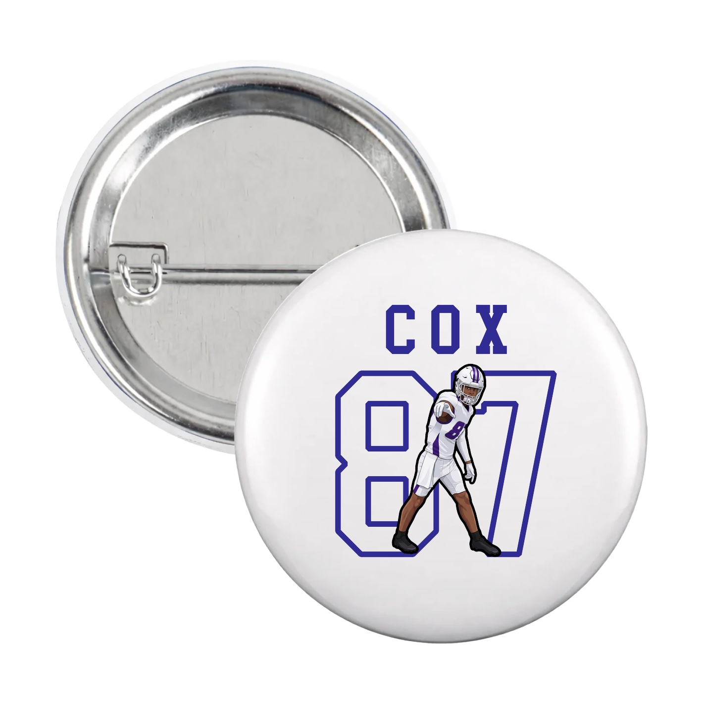 Game Day Button — Shirsey in White