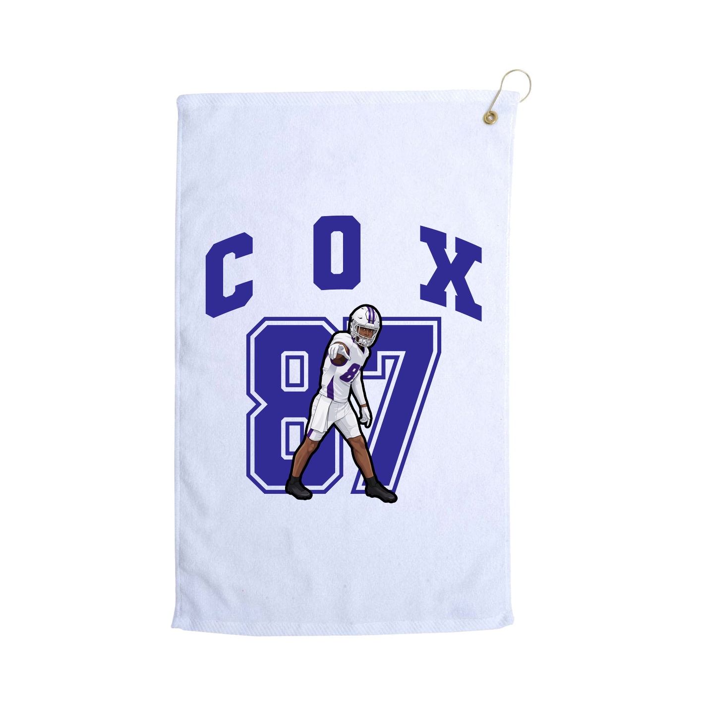 Golf Towel — Number in White