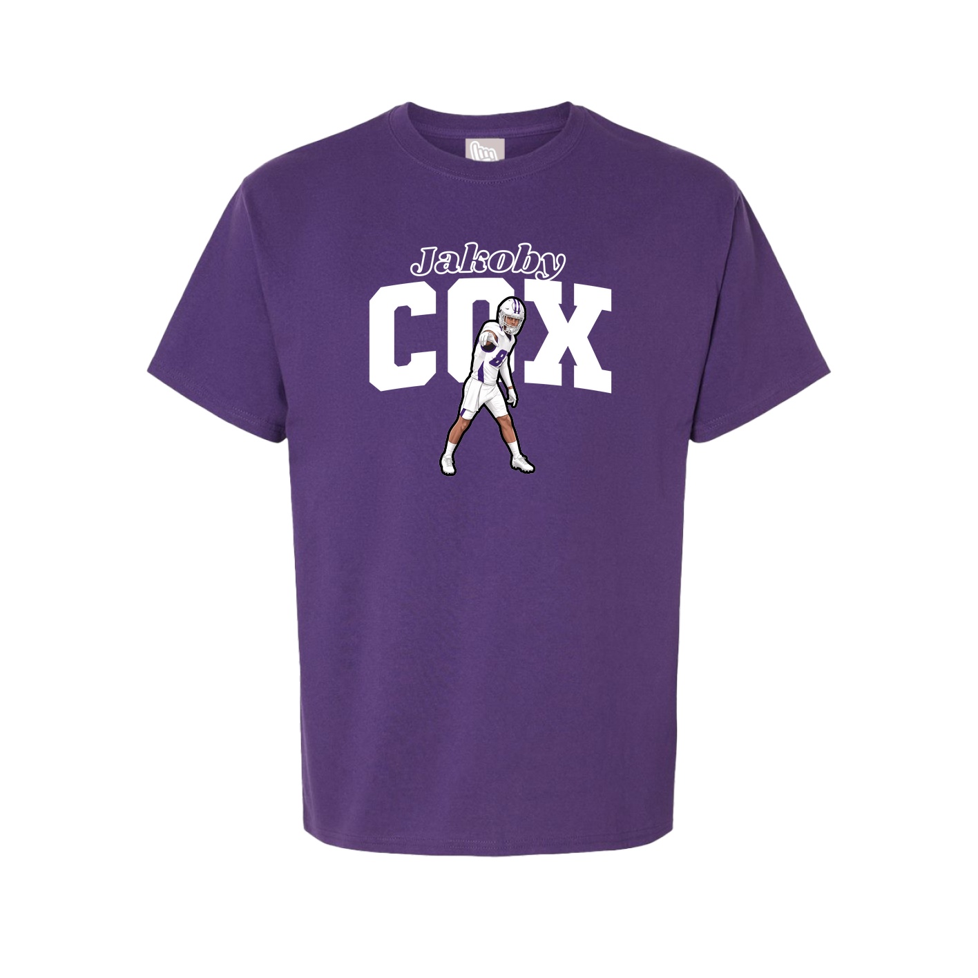 Youth Tee — Name Arch in Purple