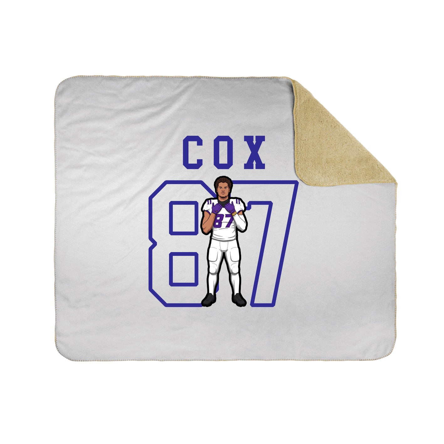 Throw Blanket — Shirsey in White