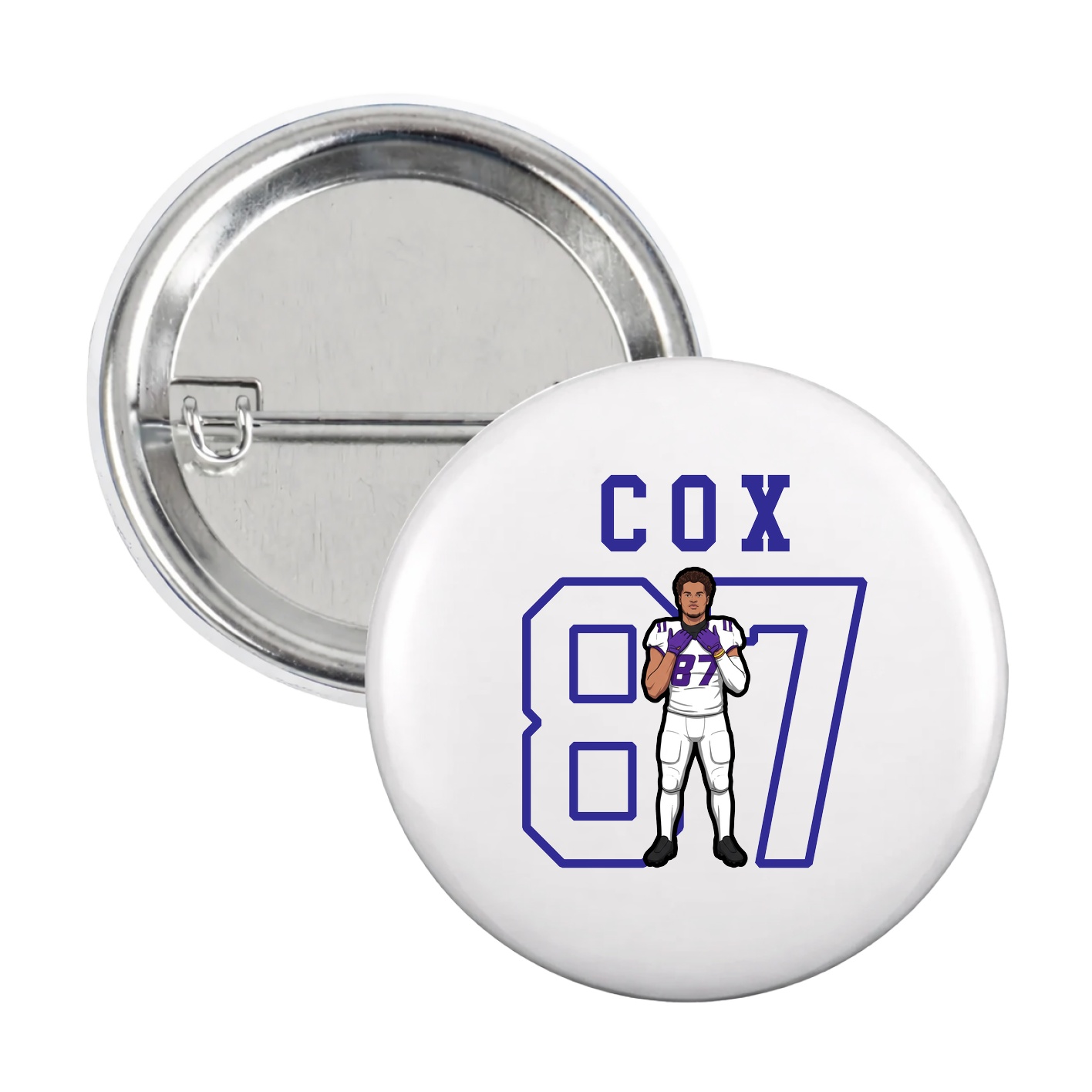 Game Day Button — Shirsey in White