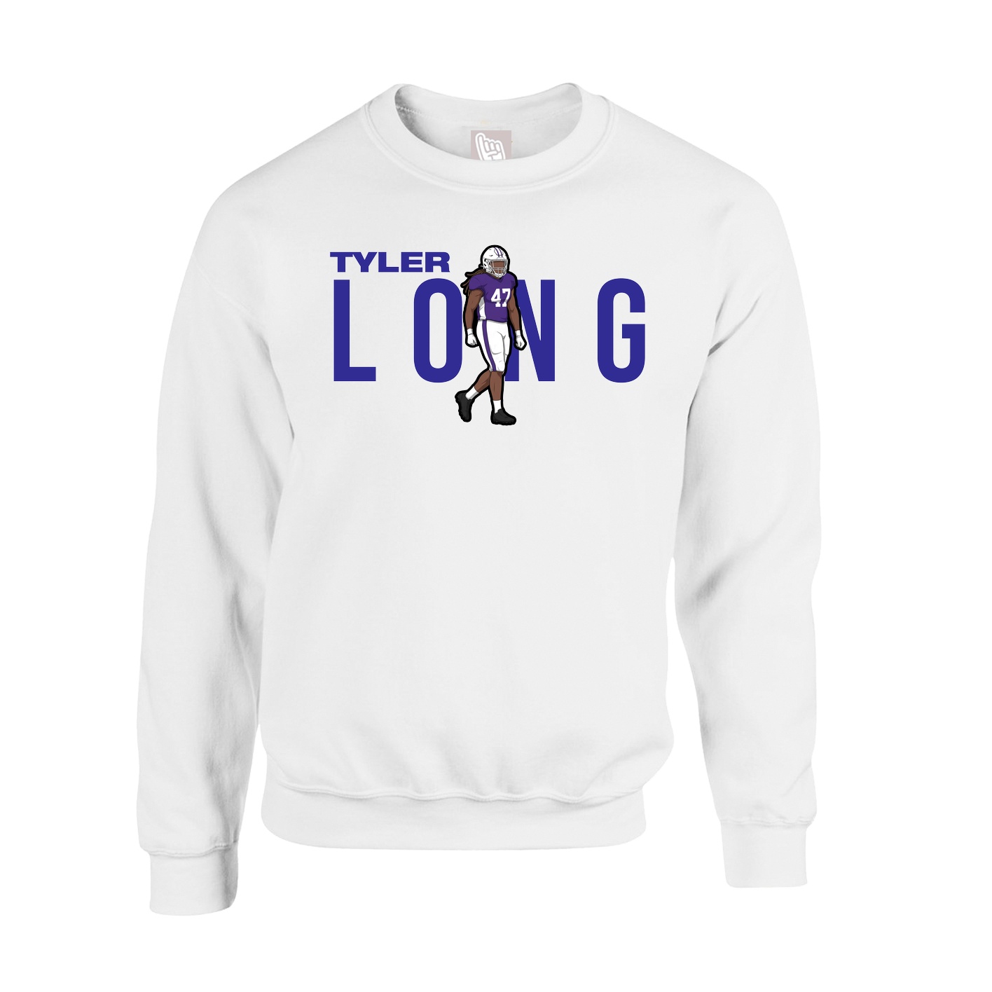 Fleece Crew — Player Name in White