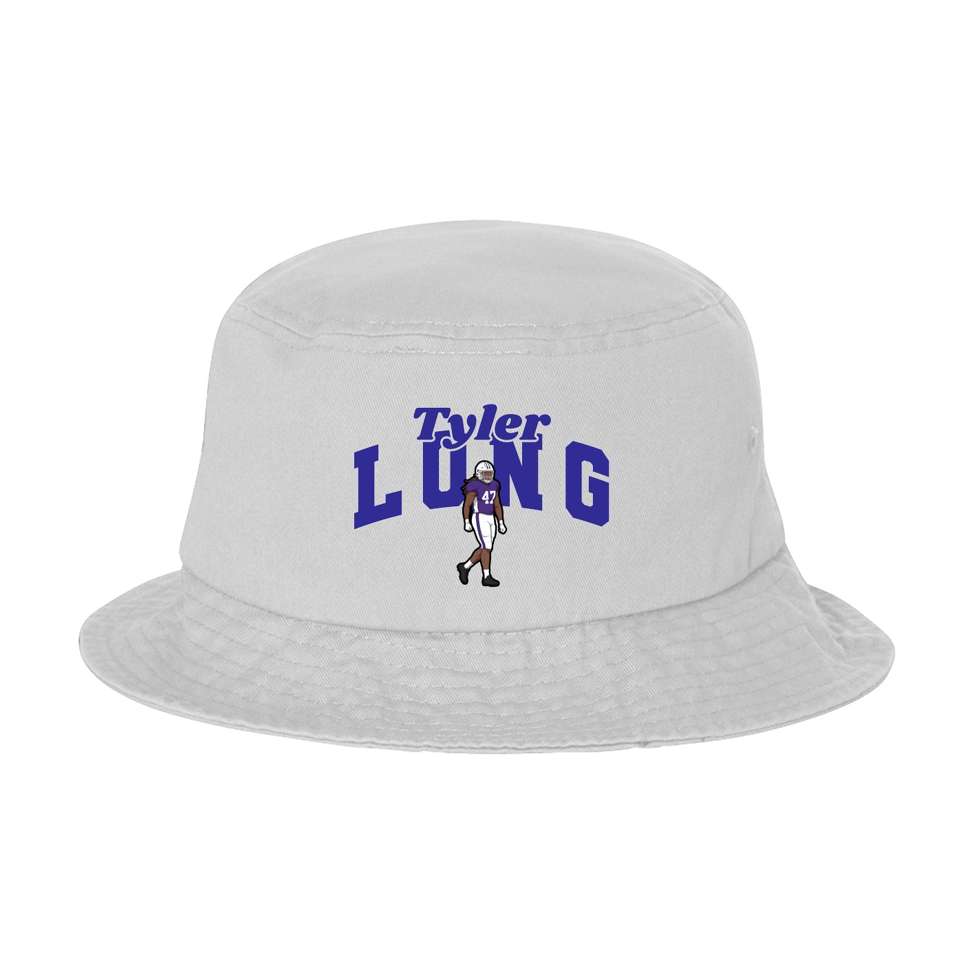 Bucket Cap — Signature Arch in White