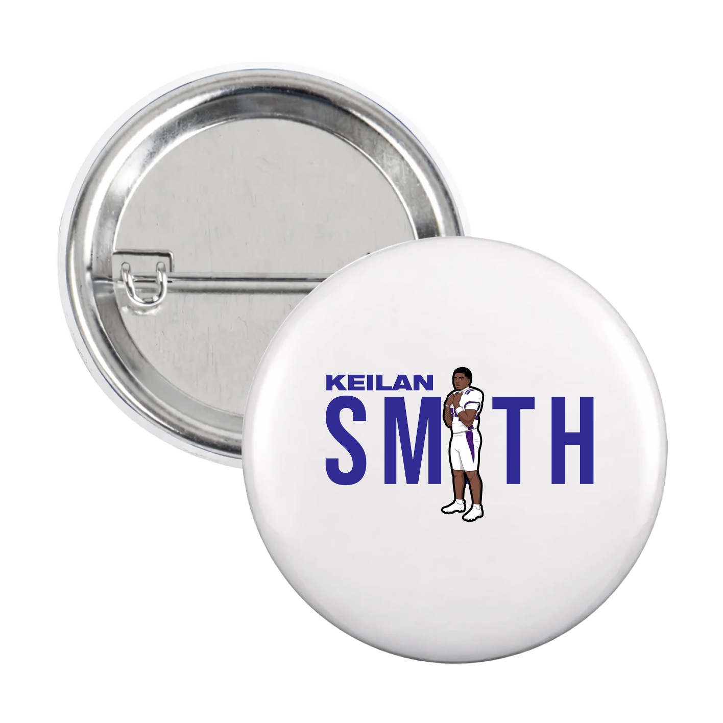 Game Day Button — Player Name in White