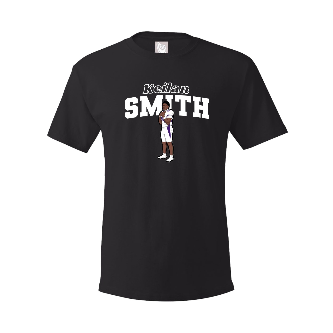 Youth Tee — Name Arch in Black