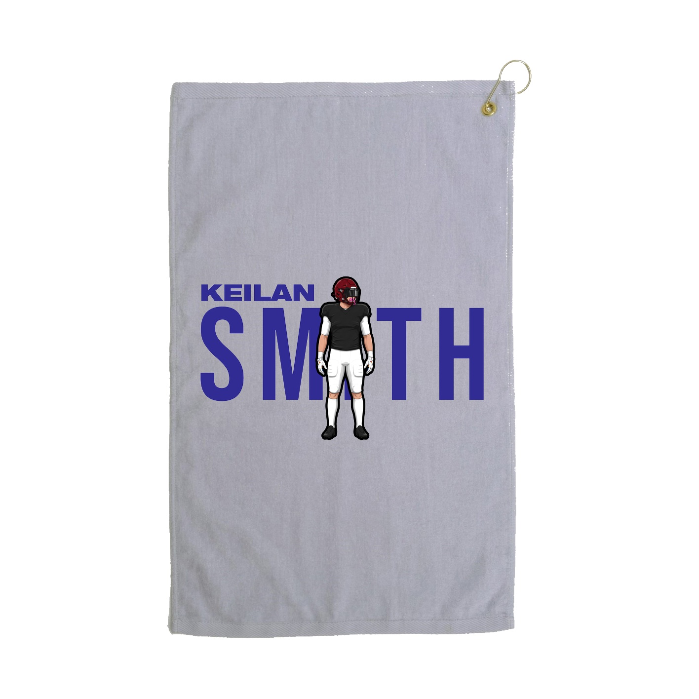 Golf Towel — Player Name in Grey