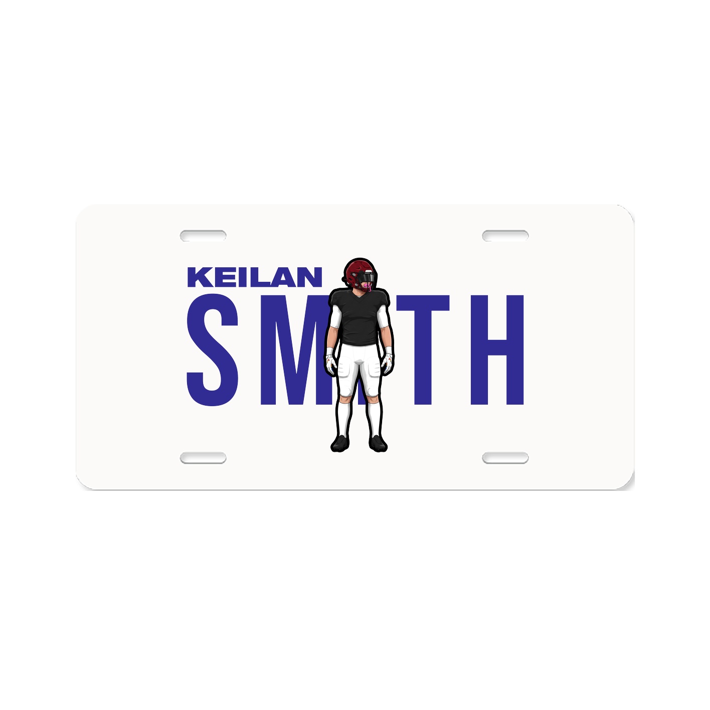 License Plate — Player Name in Classic