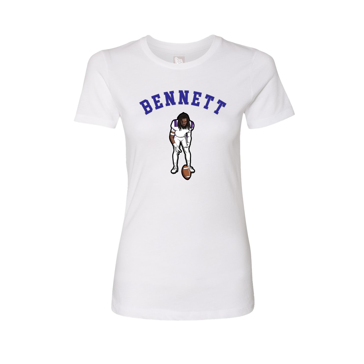 Fitted Women's Tee — Shirsey Arch in White